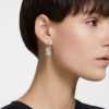 Imagen de Pendientes Swarovski Iconic SwanCisne, Blancos, Baño de rodio