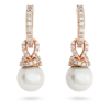 Picture of Pendientes Originally, Blancos, Baño tono oro rosa