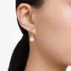 Picture of Pendientes Originally, Blancos, Baño tono oro rosa