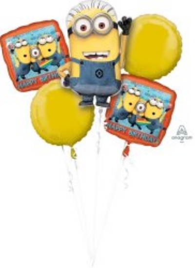 Picture of Globo Metálico Bouquet Despicable Me Empacado 5pcs